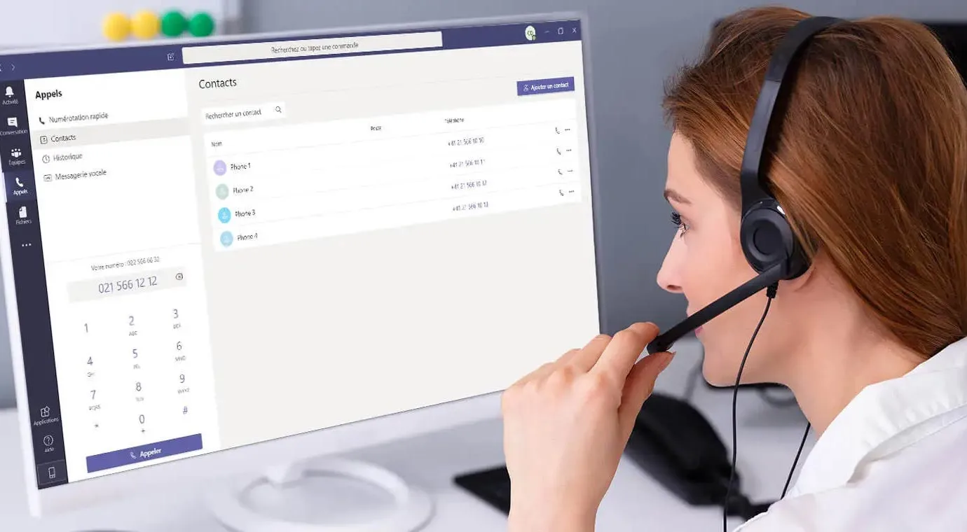 Téléphonie professionnelle intégrée à Microsoft Teams